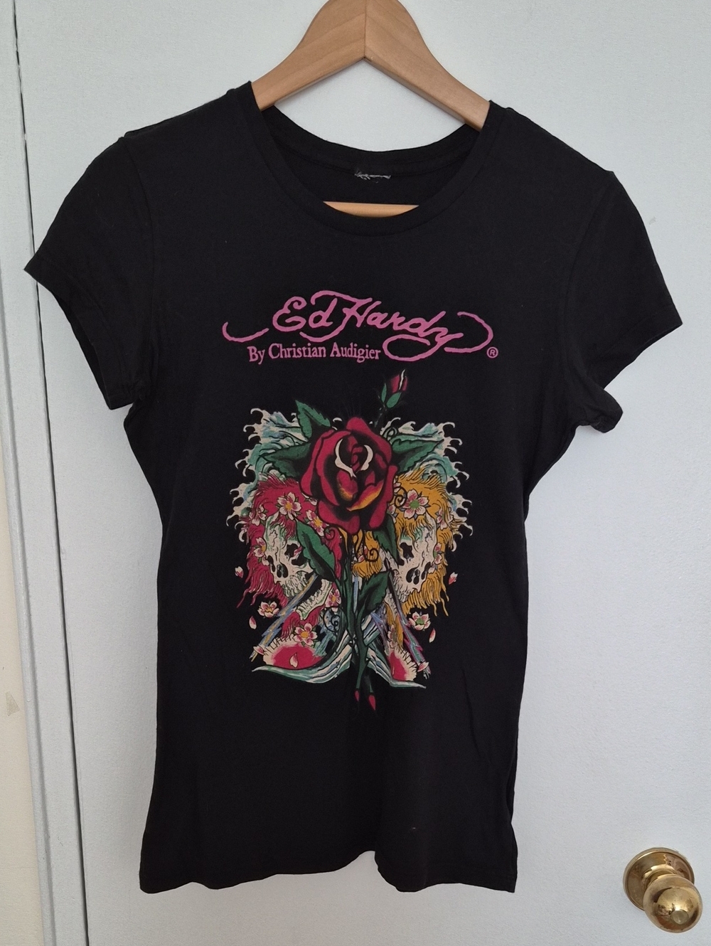 Vintage Ed Hardy By Christian Audigier Womens T-shirt Size S